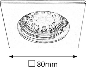 Rabalux 1053 - SADA 3× LED zapustených svietidiel LITE 3×GU10-LED/3W/230V