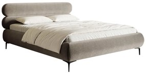 Manželská posteľ 140 cm Rirri 140B (s roštom) (krémová + čierna). Vlastná spoľahlivá doprava až k Vám domov. 1099917