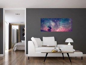 Obraz - Nadpozemská nočná obloha (120x50 cm)