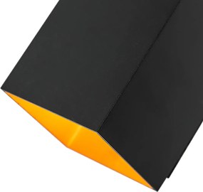 Inteligentné nástenné svietidlo čierne a zlaté štvorcové vrátane Wifi G9 - Sola