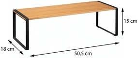 Kuchyňská police na linku Blackwood hnědá/černá
