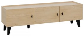 Moderný TV stolík Cleurion 150 3D, Farby: dub cremona