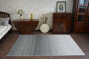 Kusový koberec LISBOA 27208/356 structural čierny / sivý
