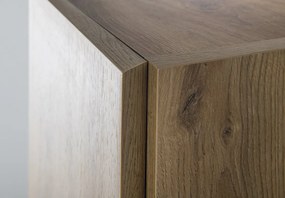 Aqualine Aqualine, ALTAIR vysoká skrinka s košom 40x184x31cm, dub emporio, AI485L