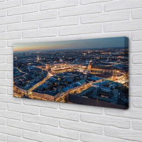 Obraz na plátne Krakov nočné panorama 120x60 cm