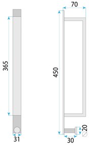 Rea Rea, kúpeľňový držiak/háčik na uteráky, zlatá matná, REA-98026