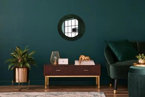Okrúhle ozdobné zrkadlo Zelený mramor fi 50 cm