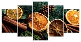 5-dielny obraz čaro vianočných vôní