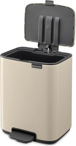 Béžový pedálový oceľový odpadkový kôš 7 l Bo – Brabantia