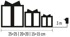 LED Vianočná dekorácia 72xLED/1,35W/230V zlatá