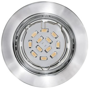 EGLO Zápustné bodové LED svietidlo PENETO, okrúhle, chrómované
