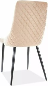 SI Piano B Sametová stolička béžová
