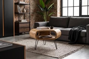 Dizajnový konferenčný stolík Lorelei 72 cm prírodné mango