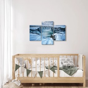 Obraz - Vodopád Bohov, Island (90x60 cm)