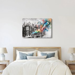 Obraz - Priemyselný život (90x60 cm)
