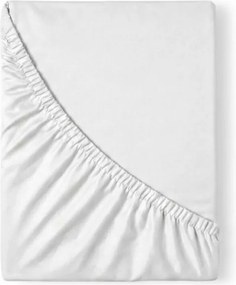 Kvalitex Saténové prestieradlo s gumou biela, 90 x 200 cm