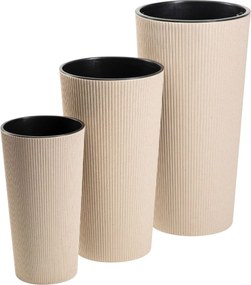 PLASTOVÝ KVETINÁČ URBANIKA ECO 36,5X19,5 CM LATTE