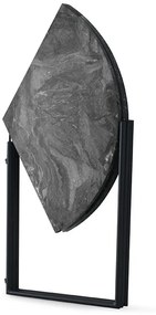 Jídelní skládací stůl Yaprak 100 cm šedý mramor