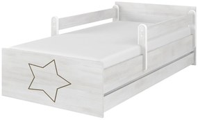 Raj posteli Detská posteľ " gravírovaná hviezda " MAX  XL biela
