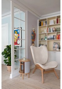 Okrúhly odkladací stolík z dubového dreva ø 38 cm Audacious – UMAGE