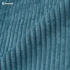 Tyrkysovomodrý menčestrový taburet Nihad – Bobochic Paris