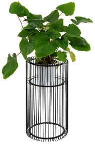 Wire stojan na kvety čierny 70 cm