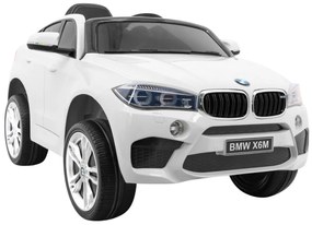 RAMIZ ELEKTRICKÉ AUTÍČKO BMW X6 - NELAKOVANÉ - BIELE -  MOTOR 2X45W - BATÉRIA 2 x 6V/7Ah - 2023