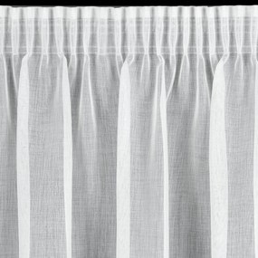 EUROFIRANY KRÁTKA ZÁCLONA NA PÁSKE SUZAN 350X150 CM BIELA