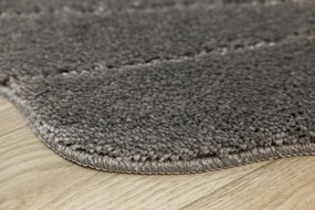 Kúpeľňový koberček Shell sivý