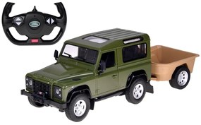 Auto na diaľkové ovládanie Rastar Land Rover Defender 1:14 so svetlami RC0712 Farba: čierna