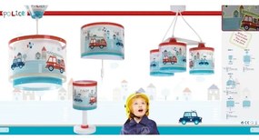 Dalber D-60614 - Detský luster POLICE 3xE27/60W/230V