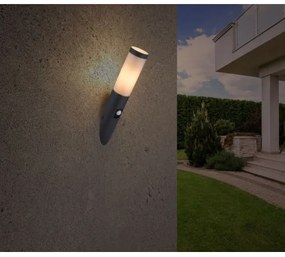 Globo 3157AS - Vonkajšie nástenné svietidlo so senzorom BOSTON 1xE27/15W/230V IP44