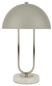 Searchlight EU60949GY - Stolná lampa DOME 1xG9/7W/230V strieborná