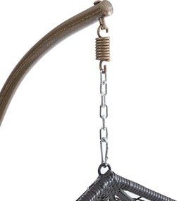 Závěsné houpací křeslo Houseland Mira L hnědé