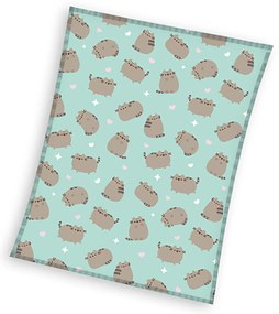 DETSKÁ FLEECOVÁ DEKA PUSHEEN 150X200 CM VZOROVANÁ