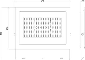 Mexen Luxpro LED reflektor, 200W, studená - 6500K, 18000 lm, čierna - L230-200-65-70