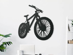 drevko Obraz Detail bicykla Rozmer obrazu: 44,5 x 44,5 cm, Farba dekorácie: Čierna