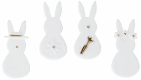 räder Velikonoční dekorace Rabbits Mini – set 4 ks