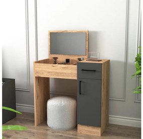 Asir Toaletný stolík INCI 108,8x77 cm borovica atlantic/antracit 550ARN2795