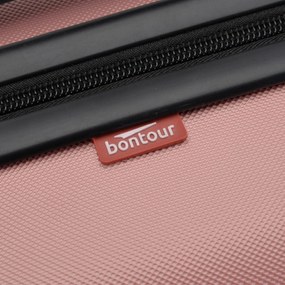 Kabínový kufor na 4 kolieskach 55x39x20cm Rose gold farba
