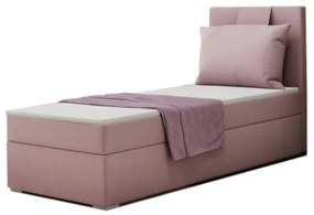 Čalúnená posteľ boxspring MIRANDA + topper - soro 61 / pravá / 90x200