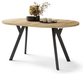 Rozkladací jedálenský stôl ARTUR dub craft/čierna