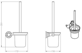 Sapho Sapho, DIAMOND WC kefa, bronz, 1318-08