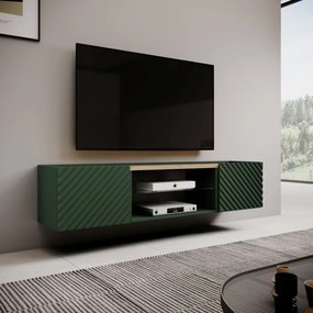 TV stolík Onda 180,5 cm zelený/dub artisan