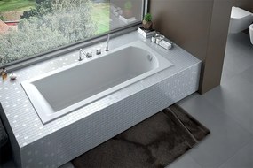 Besco Akrylátová obdĺžniková vaňa Shea Slim 140x70 (150,160,170x70,180x80) BESCO-Rozmery: 150x70, BESCO-Farba: Biela