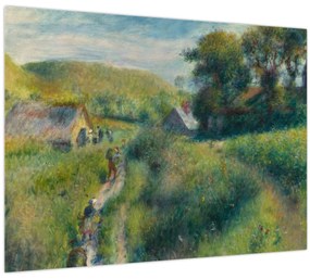 Sklenený obraz - Auguste Renoir, The Mussel Harvest, reprodukcia (70x50 cm)