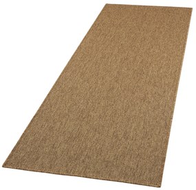 BT Carpet - Hanse Home koberce Behúň Nature 103530 Hnedý – na von aj na doma - 80x450 cm