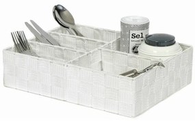 Organizér Compactor TEX 32 x 25 x 8 cm, 5 dielov, biela