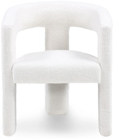 Designové křeslo LORY boucle krémové