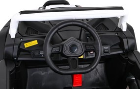 Ramiz Elektrická bugina UTV 2000M Racing biela + MP3 zvuky a svetlá + diaľkové ovládanie + pomalý štart